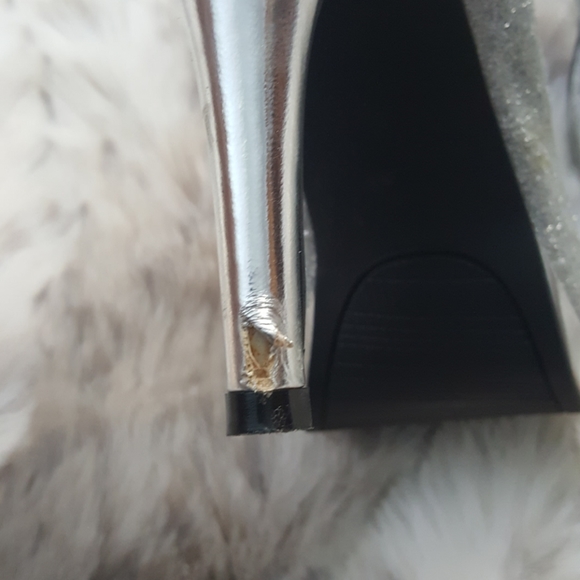 Silver glitter heels - Picture 4 of 7